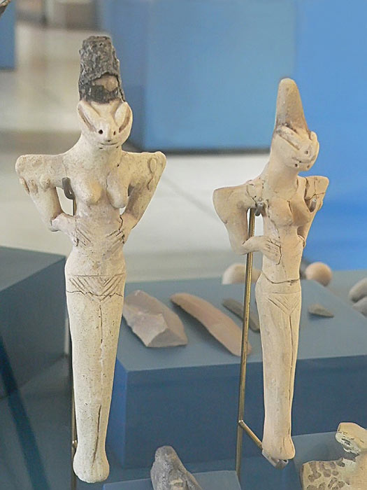 Beispiele für die im Irak entdeckten Ubaid-Eidechsenmenschen.