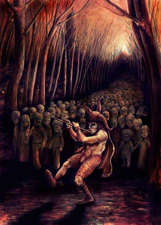 Eine der düstereren Darstellungen des „Rattenfängers von Hameln“. ( Lui-Gon-Jinn/DeviantArt)