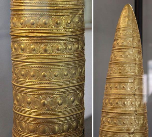 Detail des Berliner Goldhutes