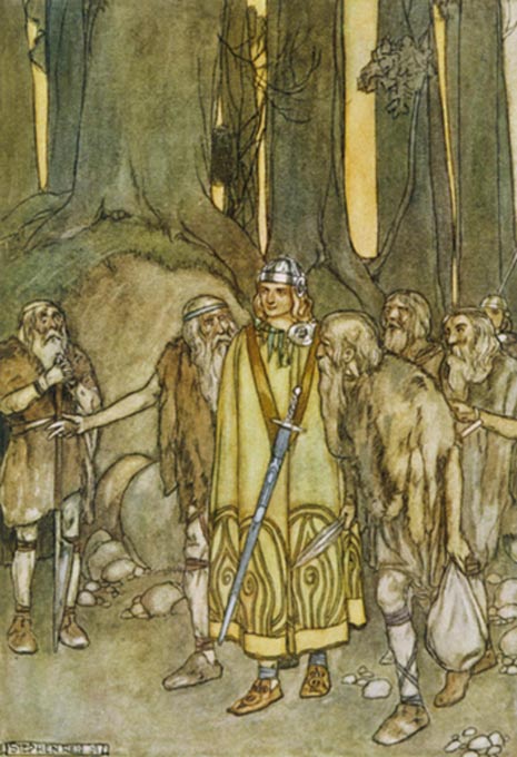 Fionn mac Cumhaill, Illustration von Stephen Reid