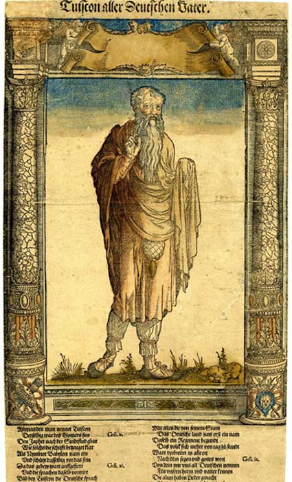 Bildnis des mythischen germanischen Patriarchen Tuiscon.