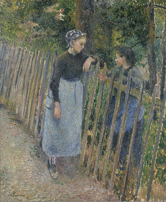 Gespräch (1881) Camille Pissarro