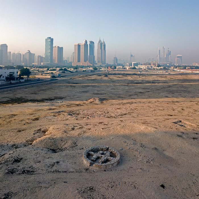 Ein charakteristisches Grab aus der Bronzezeit aus Umm Al Nar in der archäologischen Stätte Al Sufouh in Dubai.