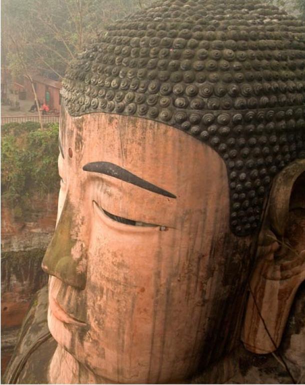 1021 Windungen bilden das Haar des Buddha
