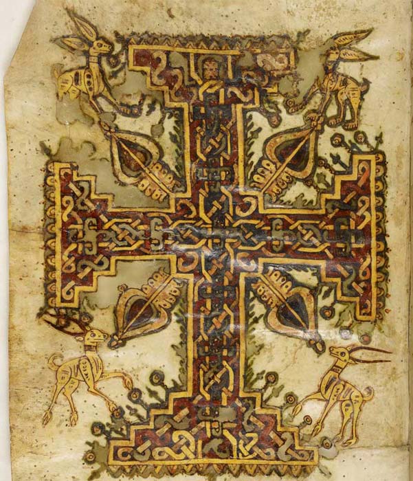 Die 1.200 Jahre alte koptische Handschrift, die Jesus als Gestaltwandler beschreibt, enthält diese Kreuzverzierung.