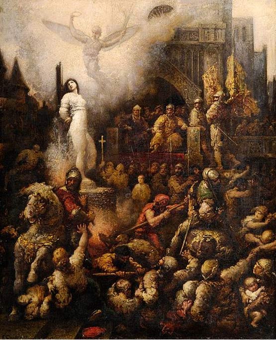 Jeanne d'Arc (1901) von François Chifflart.