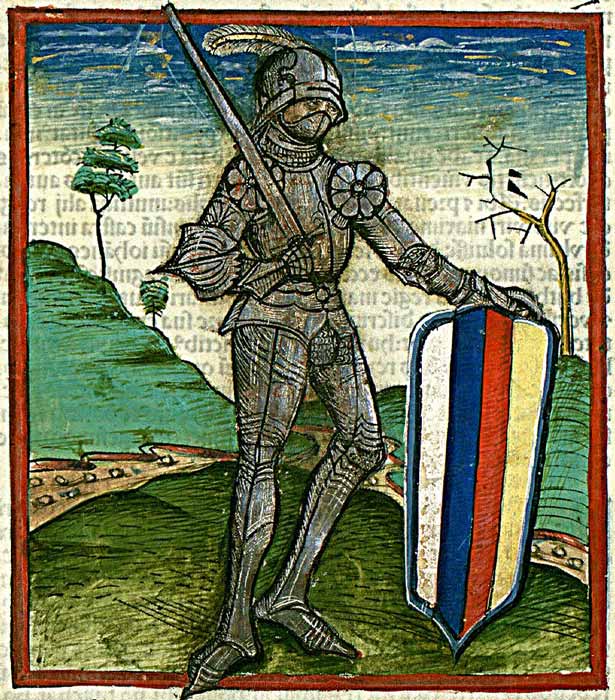 Johann Hunyadi, dargestellt in der Chronica Hungarorum aus dem 15. Jahrhundert.