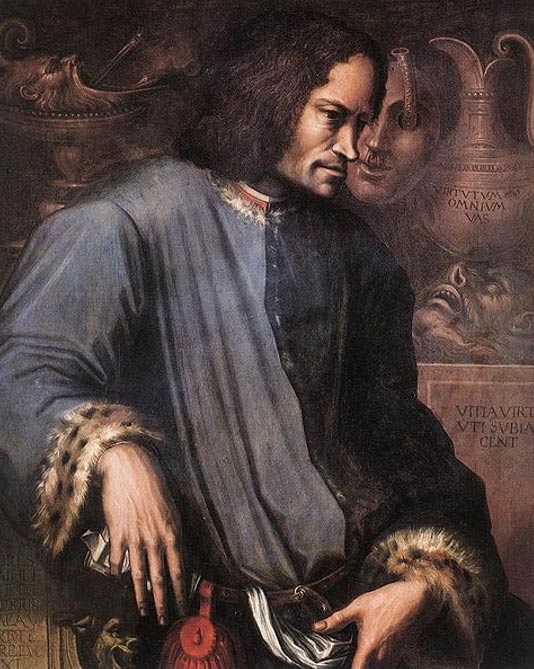 Ein posthumes Porträt von Lorenzo de' Medici. (Giorgio Vasari)