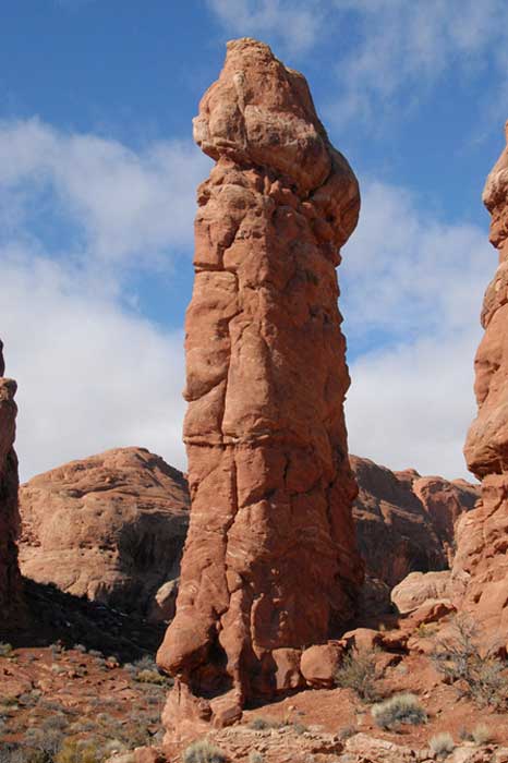 Phallussymbol im Arches-Nationalpark