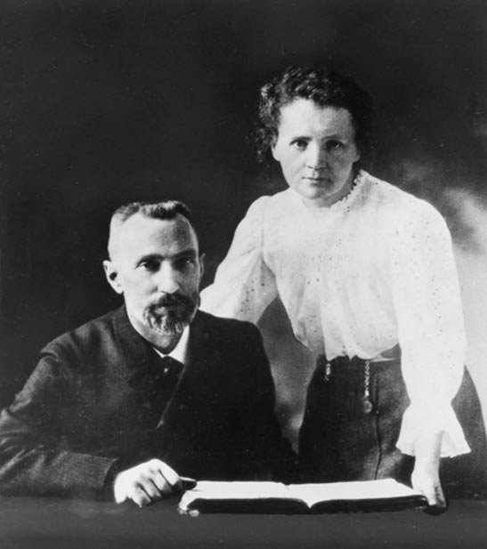 Pierre und Marie Curie, ca. 1903.