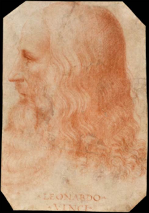Porträt Leonardos von Francesco Melzi