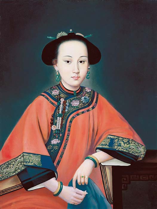 Porträt von Lady Hoja (die Duftende Konkubine), Consort der Qing-Dynastie Qianlong Kaiser.