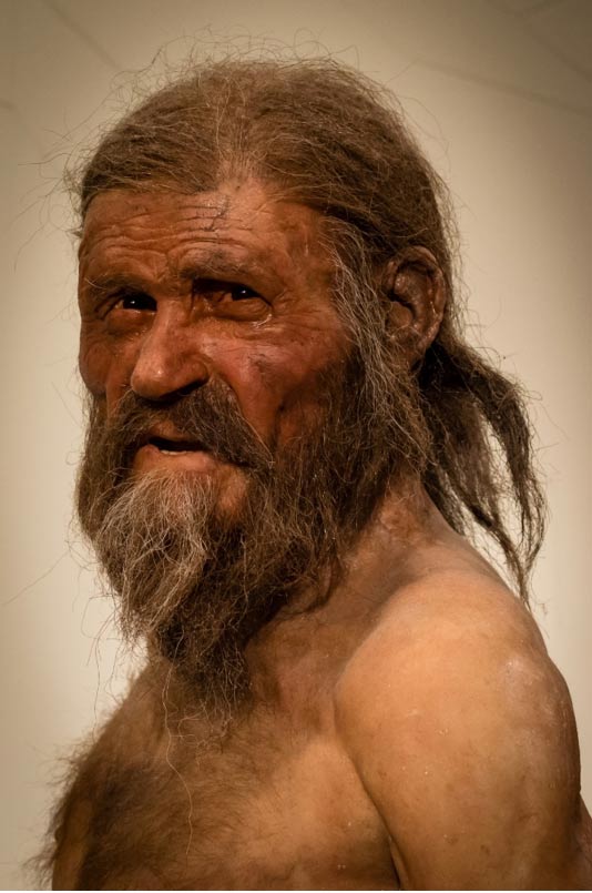 Eine Rekonstruktion, wie Ötzi ausgesehen haben könnte