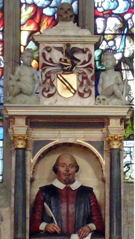 Shakespeares Grabdenkmal in Stratford-upon-Avon