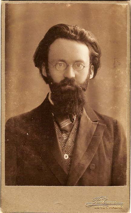 Sigurd Agrell (1881-1937), schwedischer Dichter, Runologe und Professor für slawische Sprachen an der Universität Lund, Schweden