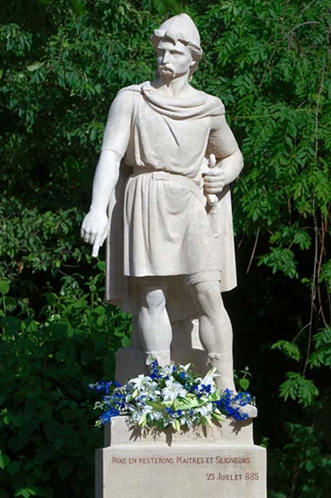 Eine Statue von Rollo oder Gange-Rolf.