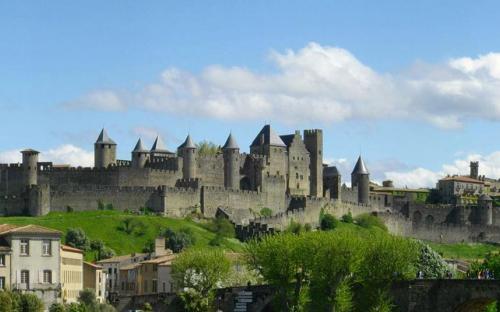 Panorama der Cité de Carcassonne (GFDL)