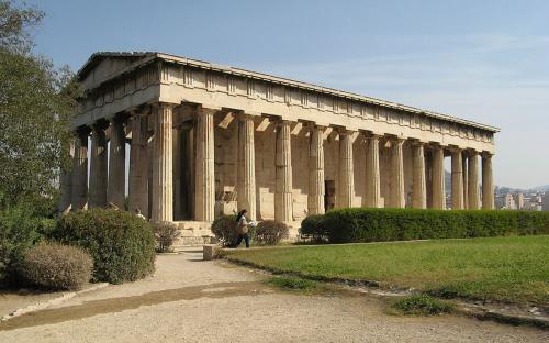 Der Tempel von Hephaestus ist der besterhaltene aller alten griechischen Tempel. (Public Domain)