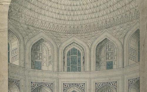 Innenansicht über den Gräbern von Shah Jahan und Mumtaz. (CC BY-SA 4.0)