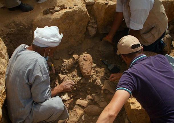 Die kürzlich in Abu Gorab entdeckten Artefakte stammen aus dem dritten Sonnentempel der fünften Dynastie.