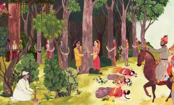 Baumumarmer waren ein berühmter Teil des indischen Khejarli-Massakers von 1730. Diese Bäume waren dem Volk der Bishnoi heilig, einer religiösen Hindi-Sekte, die in der Wüste von Rajasthani lebte.