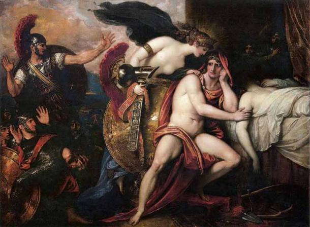 "Thetis bringt Achilles die Rüstung" (1806) von Benjamin West.