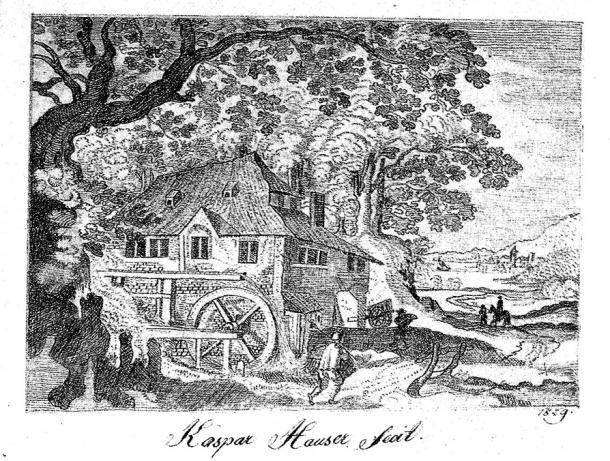 Bleistiftzeichnung von Kaspar Hauser, 1829. 