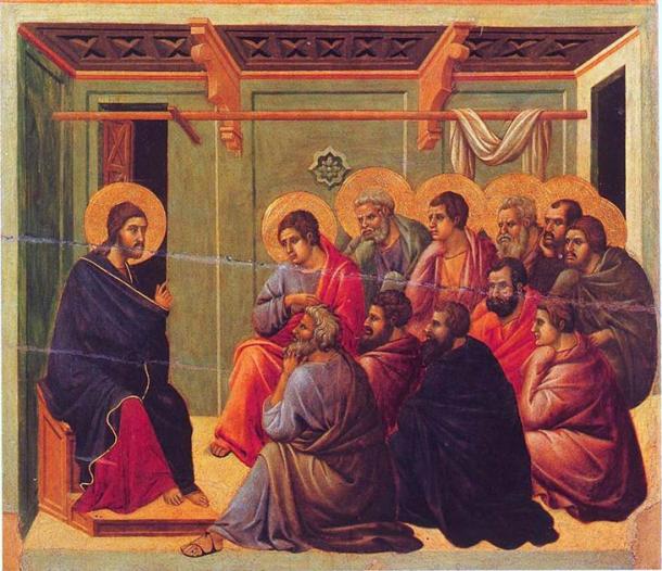 Christus nimmt Abschied von den Aposteln aus dem Johannesevangelium