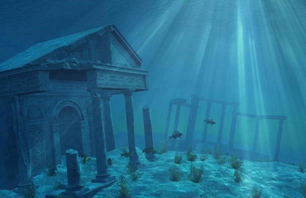 Künstlerische Darstellung von Atlantis