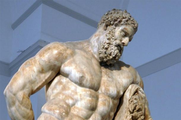 Eine der berühmtesten Darstellungen von Herakles, dem griechischen Helden, dem der „Boxer vom Quirinal“ nachempfunden sein soll.