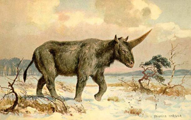 "Elasmotherium" (um 1920) von Heinrich Harder