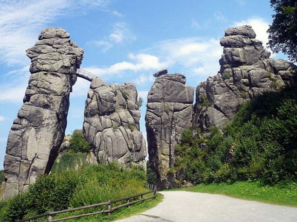 Externsteine Südwestwand.