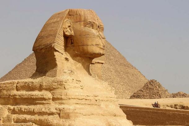 Die Sphinx von Gizeh in Ägypten