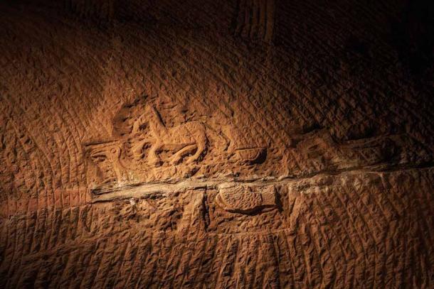 In den Longyou-Grotten entdeckte Gravuren