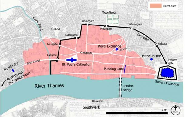 Das Große Feuer von London zerstörte einen Großteil der Altstadt