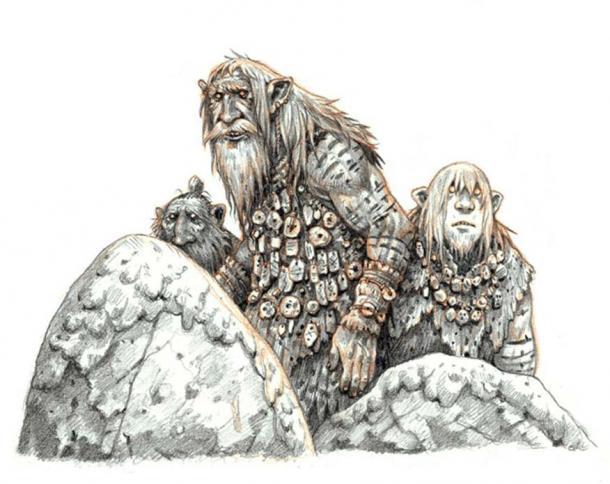 Eine Gruppe von Hiidet.