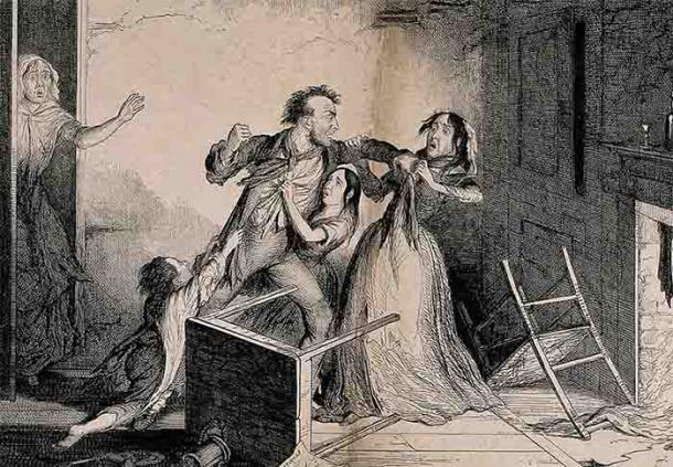 Die mittelalterlichen Vorstellungen von Geschlechterhierarchie und Herrschaft bestimmten jeden Aspekt, wie sich Männer und Frauen verhalten sollten. Häusliche Gewalt sollte im Interesse der Aufrechterhaltung des Ideals der Ehe hinter verschlossenen Türen stattfinden. 