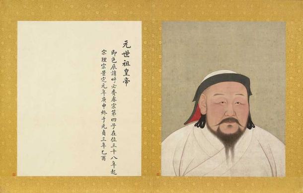 Porträt von Kublai Khan, dem Gründer der Yuan-Dynastie