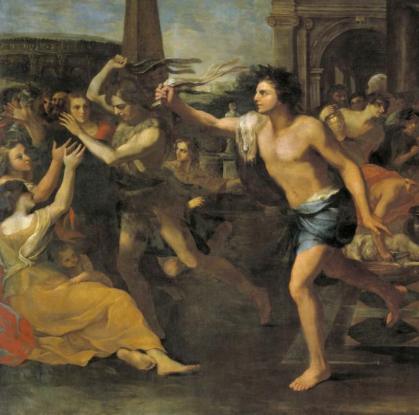 Detail aus Lupercalia von Andrea Camassei, um 1635