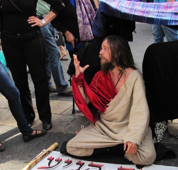 Ein Mann, der 2010 in Tel Aviv am „Jerusalem-Syndrom“ litt. Er behauptete, er sei der Messias. Das ist ein verbreitetes Leiden in Israel.