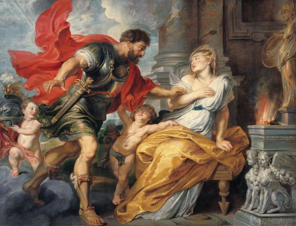 Mars und Rhea Silvia von Peter Paul Rubens, um 1617/20.