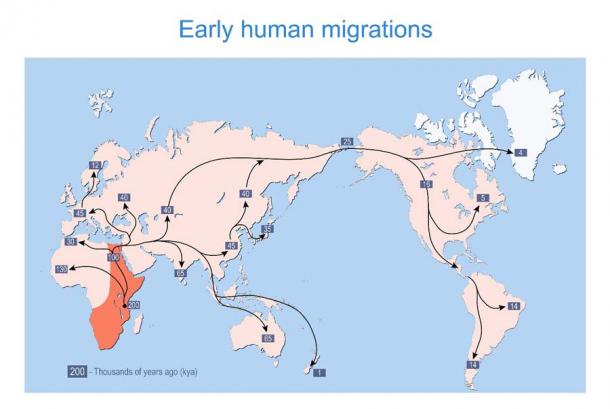 Frühe menschliche Wanderungen von Afrika und weiter über den Planeten Erde, gemessen in Tausenden von Jahren, beinhalteten Homo sapiens, Neandertaler und Denisovaner. Und jetzt wissen wir, dass das moderne menschliche Genom, als Ergebnis der Kreuzung von Hominin-Arten, eine Menge genetisches Material von Neandertalern enthält.