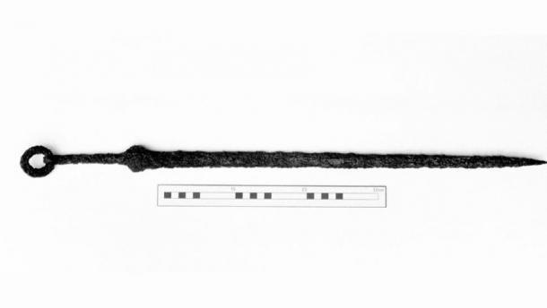 Das Ringknaufschwert wurde im unteren Teil von Amorium, einer großen Stadt des byzantinischen Reiches, entdeckt.