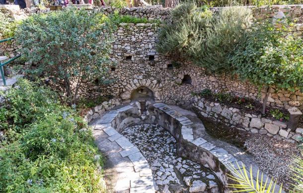 Die römische Weinpresse im Gartengrab Jerusalem, Israel 
