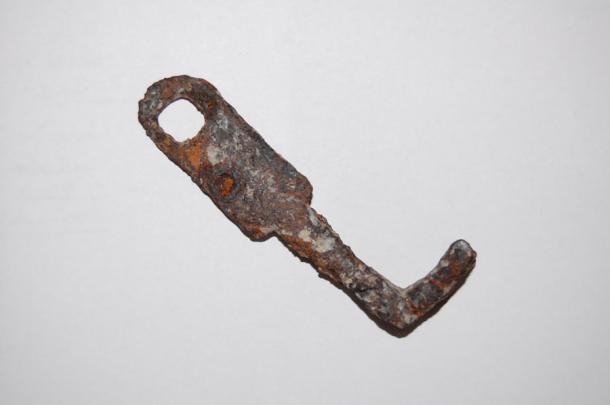 Der Schlüssel für ein antikes römisches Schloss