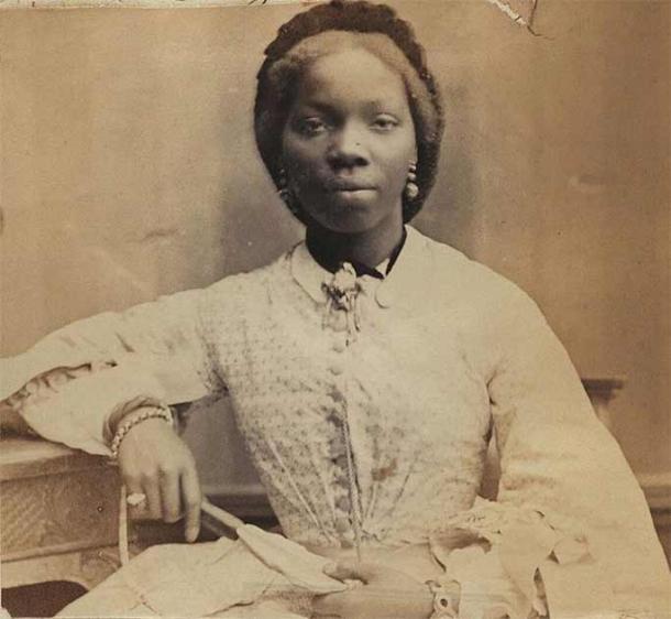 Sarah Forbes Bonetta im Jahr 1862, dem Jahr ihrer Heirat