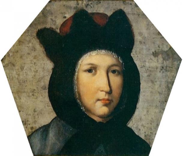 Sargporträt einer Frau aus den 1670er Jahren, derzeit im Nationalmuseum in Warschau