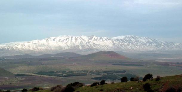 Schneebedeckter Berg Hermon.