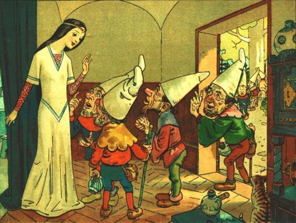Schneewittchen, eine der Disney-Geschichten, hat ihren Ursprung in einem deutschen Volksmärchen. 