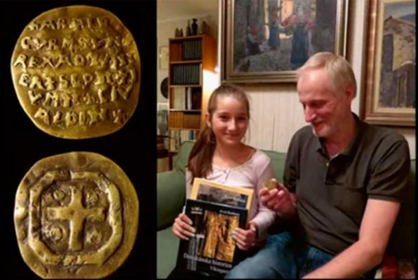 Screenshot von Maja Sielski mit dem Archäologen Sven Rosborn.